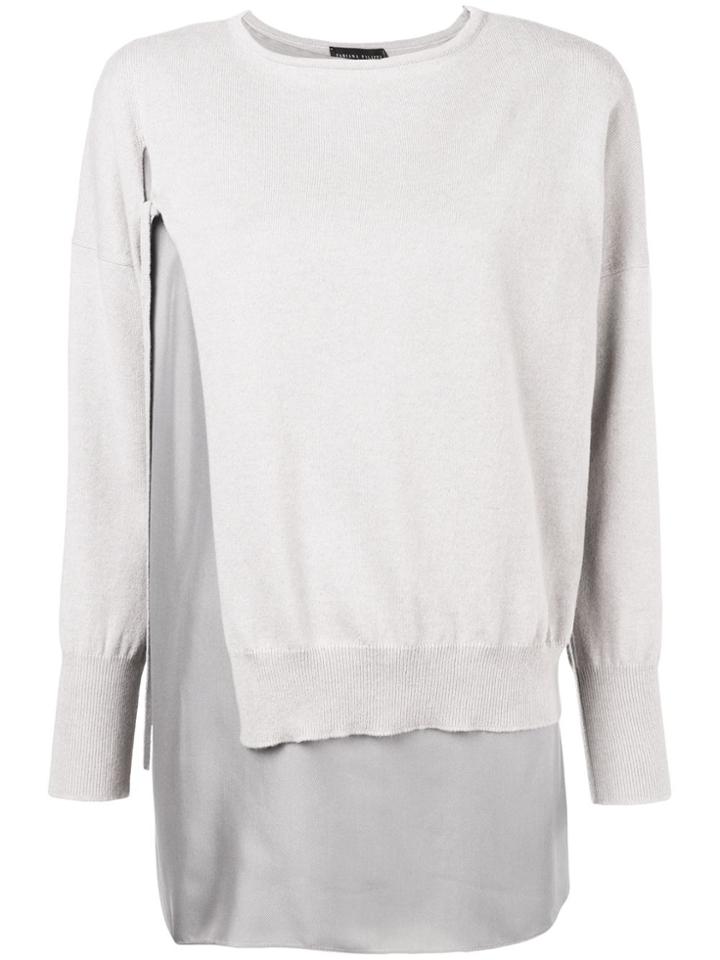 Fabiana Filippi Layered Knit Jumper - Grey
