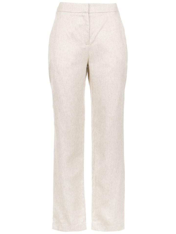 Alcaçuz Filosofar Linen Trousers - Nude & Neutrals