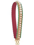 Fendi Pearl Embellished Shoulder Strap - Nude & Neutrals