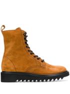 Giuseppe Zanotti Ridged Sole Military Boots - Brown