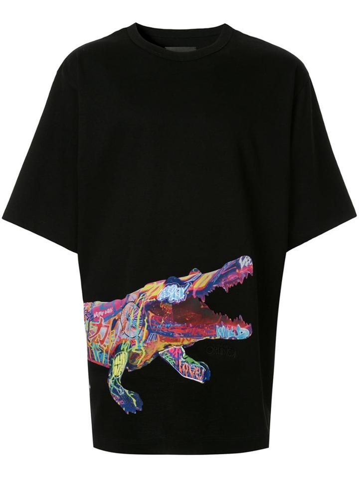 Juun.j Crocodile T-shirt - Black