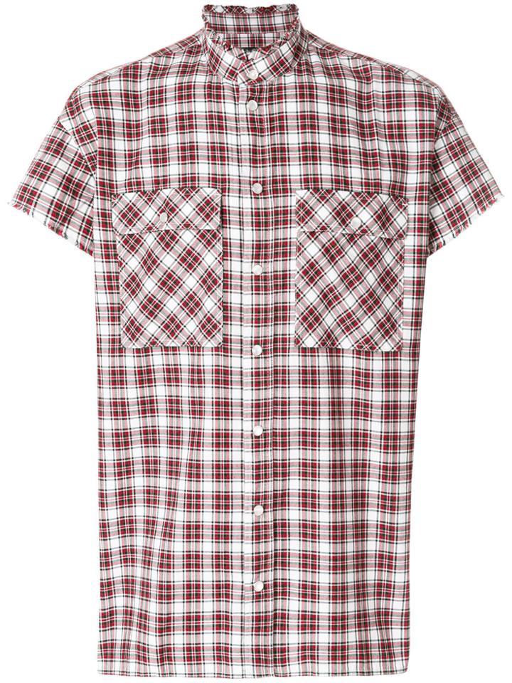 Overcome Checked Shortsleeved Shirt - Red