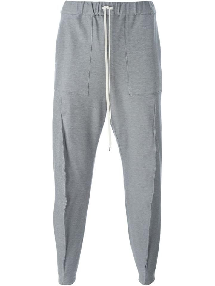Individual Sentiments Seam Detail Track Pants, Adult Unisex, Size: 1, Grey, Cotton/polyurethane