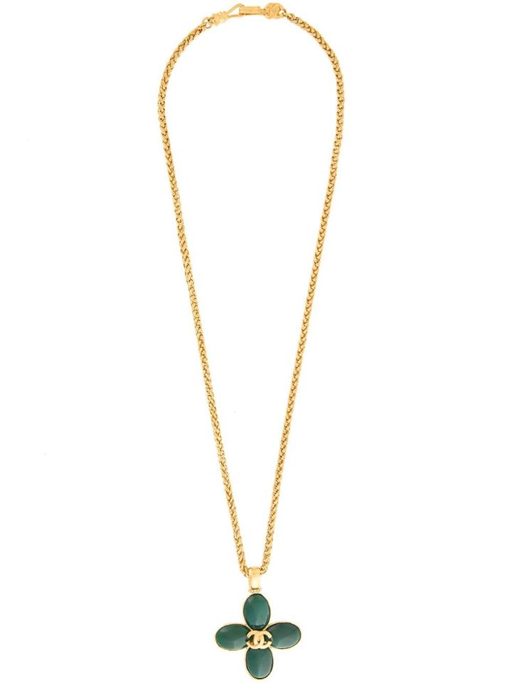 Chanel Pre-owned Cc Logo Pendant - Metallic