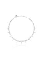 Shay Diamond Baguette Drop Link Choker - Metallic