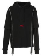 Hood By Air Logo Hoodie, Men's, Size: Xl, Black, Cotton/spandex/elastane