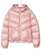 Moncler Kids Puffer Coat - Pink & Purple