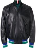 Tommy Hilfiger Contrast Trim Bomber Jacket - Black