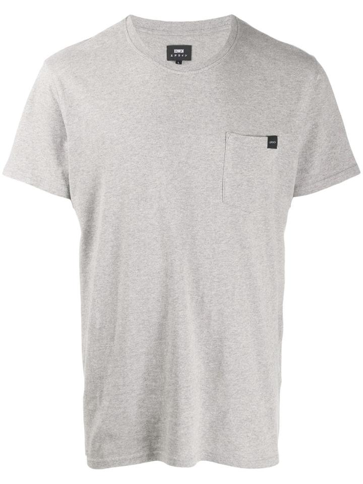 Edwin Short Sleeved Cotton T-shirt - Grey