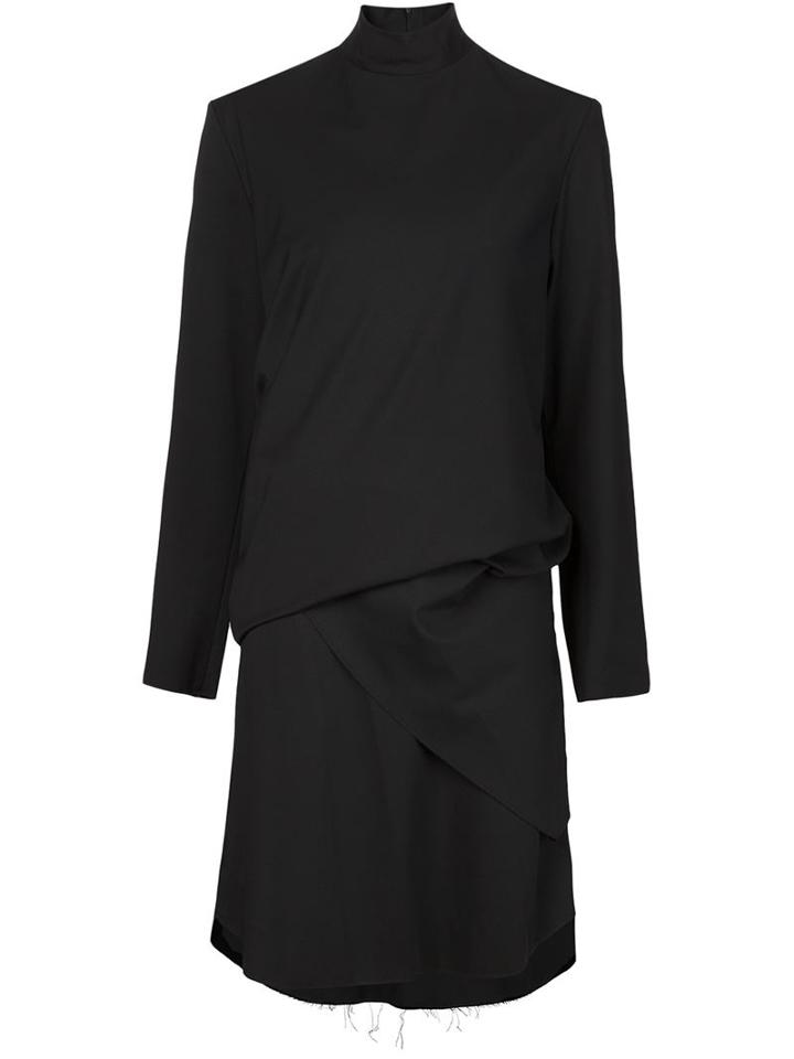 Moohong Asymmetric Draped Dress