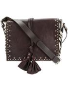 P.a.r.o.s.h. Zebra Panel Crossbody Bag - Brown