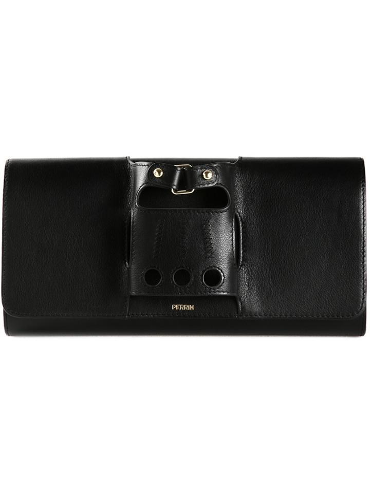 Perrin Paris 'capitale' Glove Clutch - Black