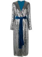 Attico Sequin And Velvet Dress - Metallic