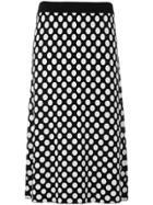 House Of Holland Polka Dot Knit Skirt - Black