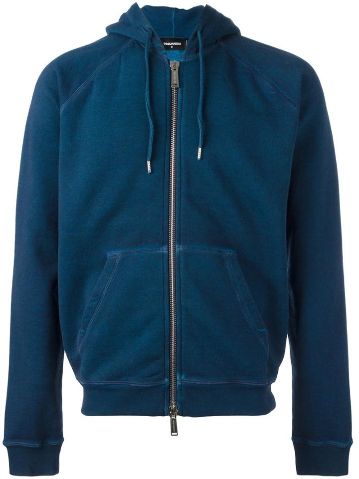 Dsquared2 Classic Hoodie, Men's, Size: Large, Blue, Cotton