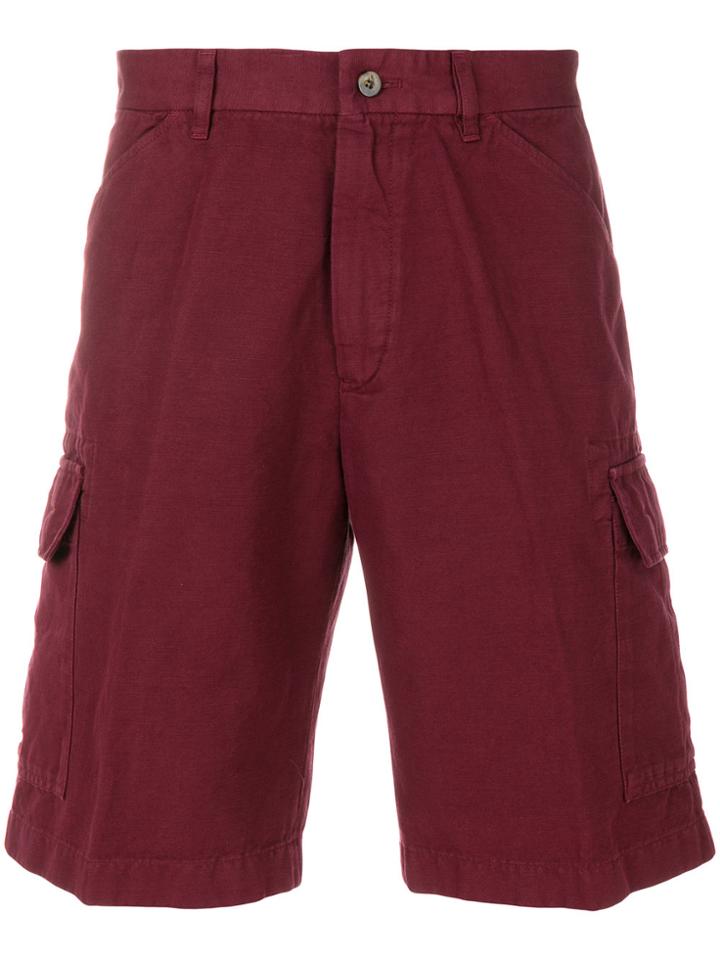 Loro Piana Cargo Shorts - Red
