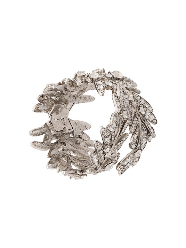 Oscar De La Renta Tropical Palm Bracelet - Grey