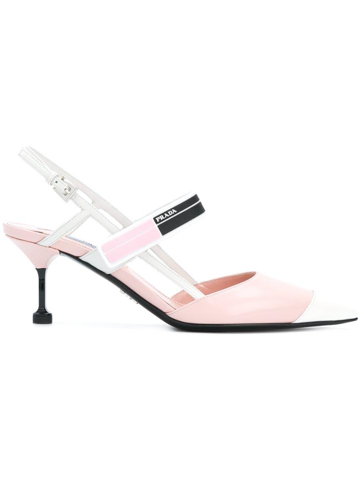 Prada Etiquette Pumps - Pink & Purple