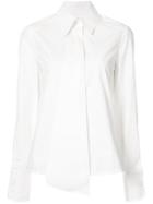 Lemaire Asymmetric Buttoned Shirt - White
