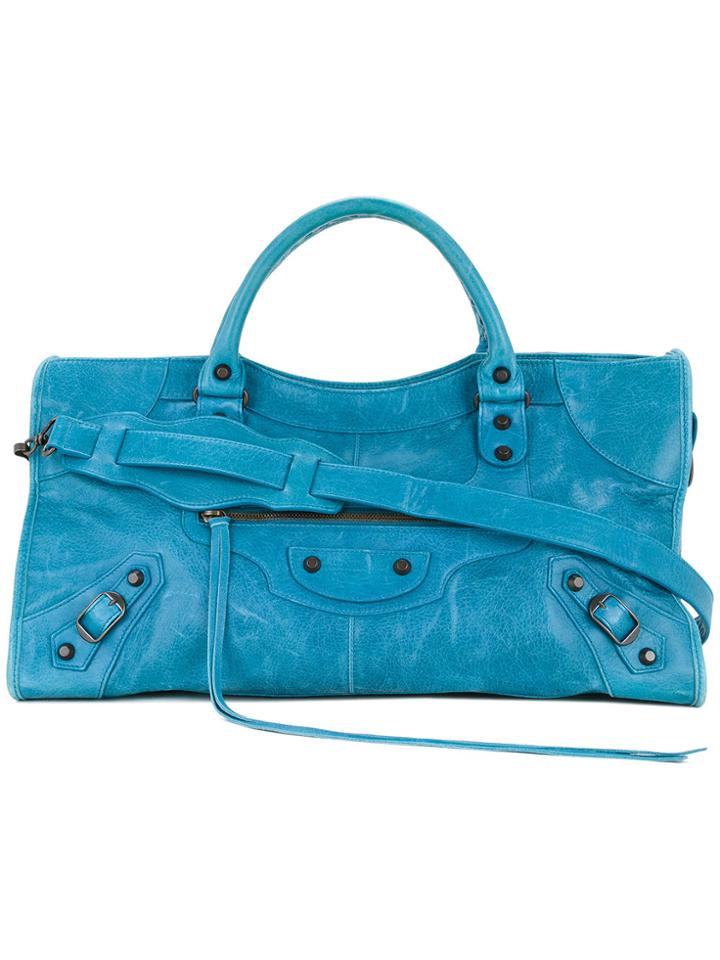 Balenciaga Vintage The Part Time Bag - Blue