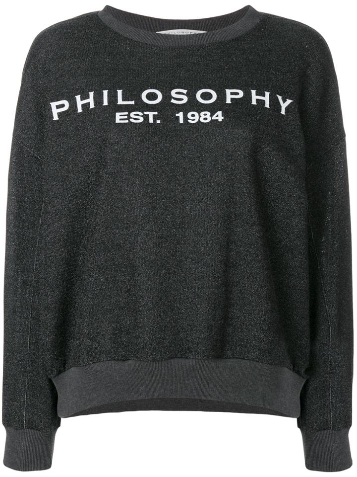 Philosophy Di Lorenzo Serafini Logo Print Sweatshirt - Black