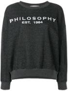 Philosophy Di Lorenzo Serafini Logo Print Sweatshirt - Black