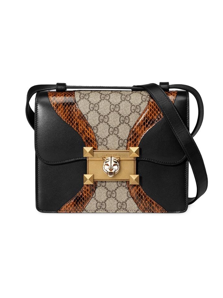 Gucci Osiride Small Gg Shoulder Bag - Black