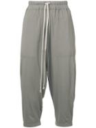 Rick Owens Drkshdw Cropped Track Pants - Grey