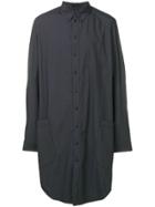 Devoa Charcoal Long Shirt - Grey