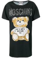 Moschino Teddy Print T-shirt Dress - Black