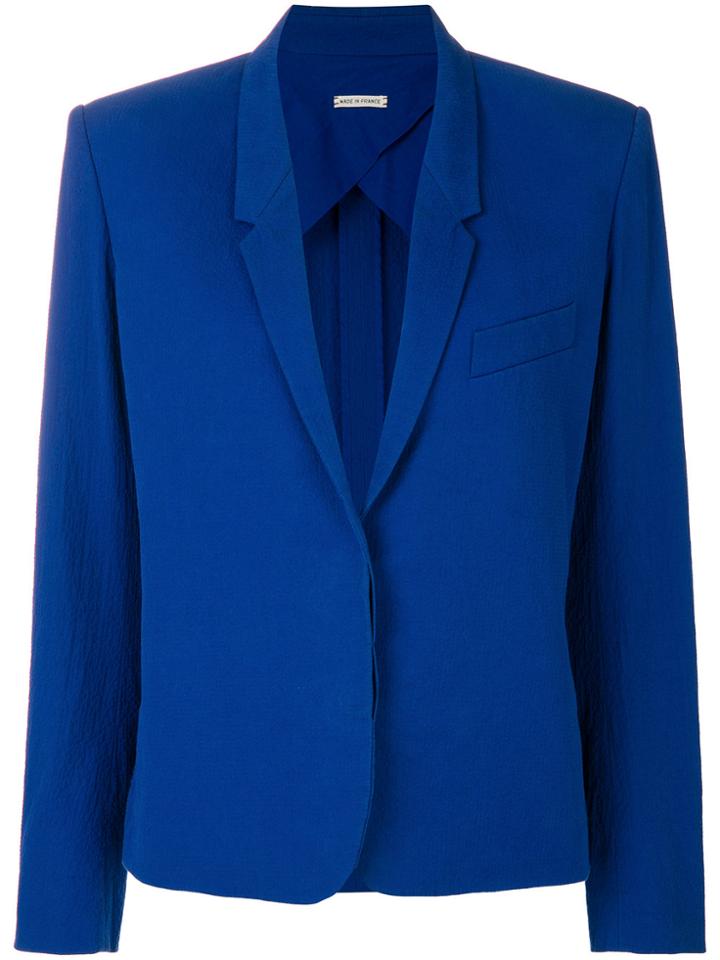 Hermès Vintage Concealed Fastening Blazer - Blue