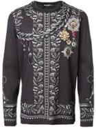 Dolce & Gabbana Royal Print Sweatshirt - Black