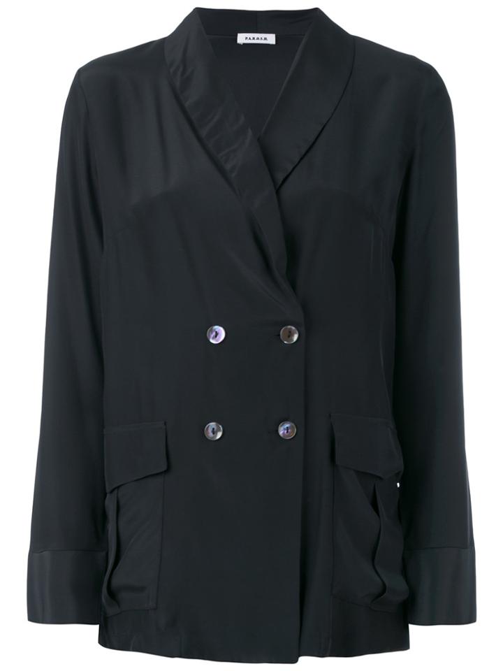 P.a.r.o.s.h. Double-breasted Blazer - Black