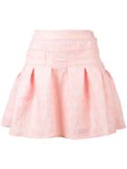 Giamba - Jacquard Pleated Skirt - Women - Polyamide/polyester - 44, Pink/purple, Polyamide/polyester