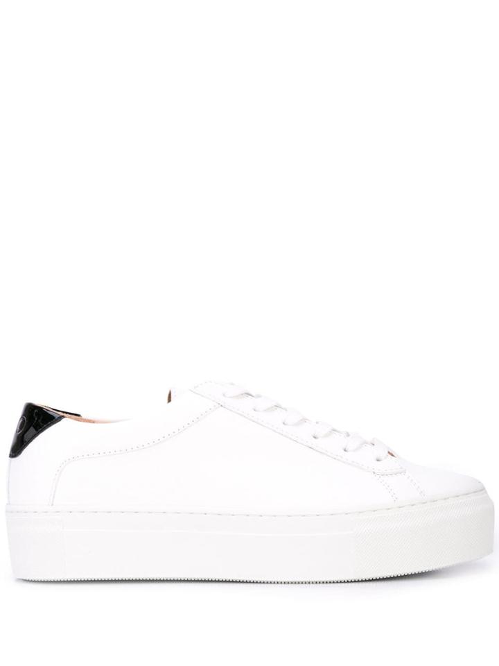 Koio Platform Low Top Sneakers - White