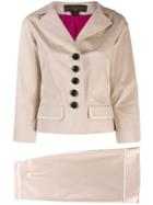 Louis Vuitton Vintage 2000's Fitted Skirt Suit - Neutrals