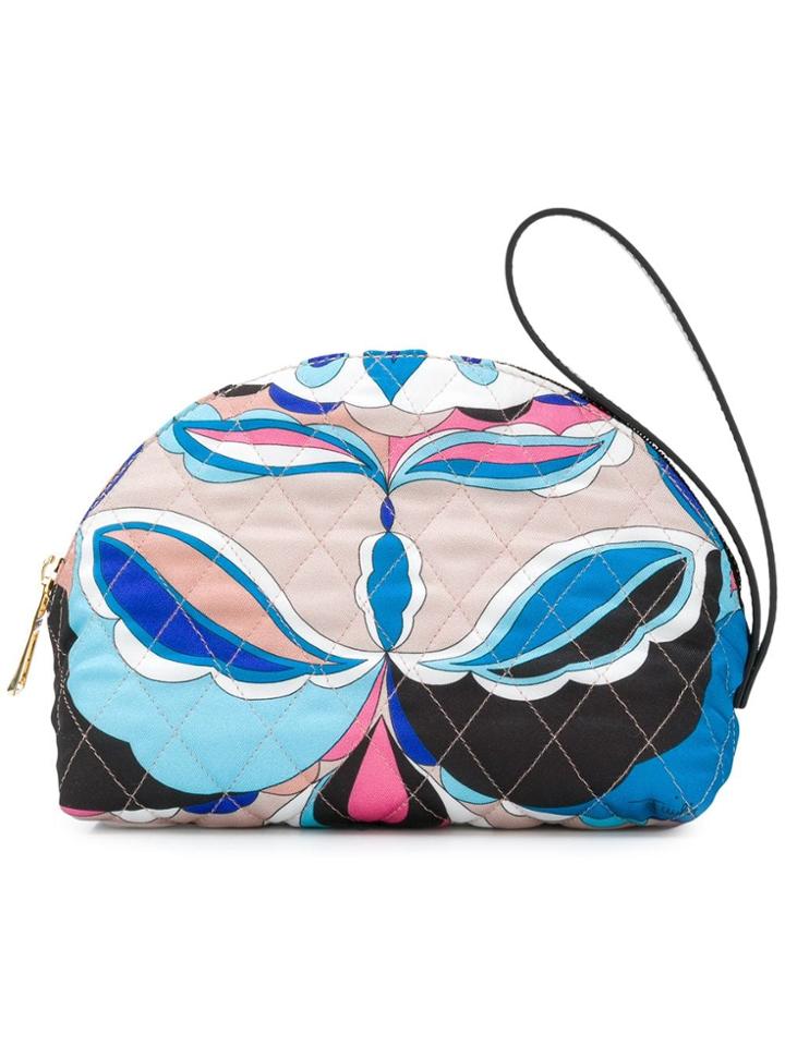 Emilio Pucci Top Zip Make-up Bag - Blue