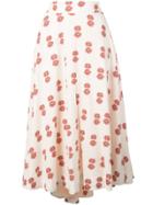 La Doublej Daisy Print Skirt - Pink