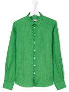 Manuel Ritz Kids Teen Classic Collar Shirt - Green