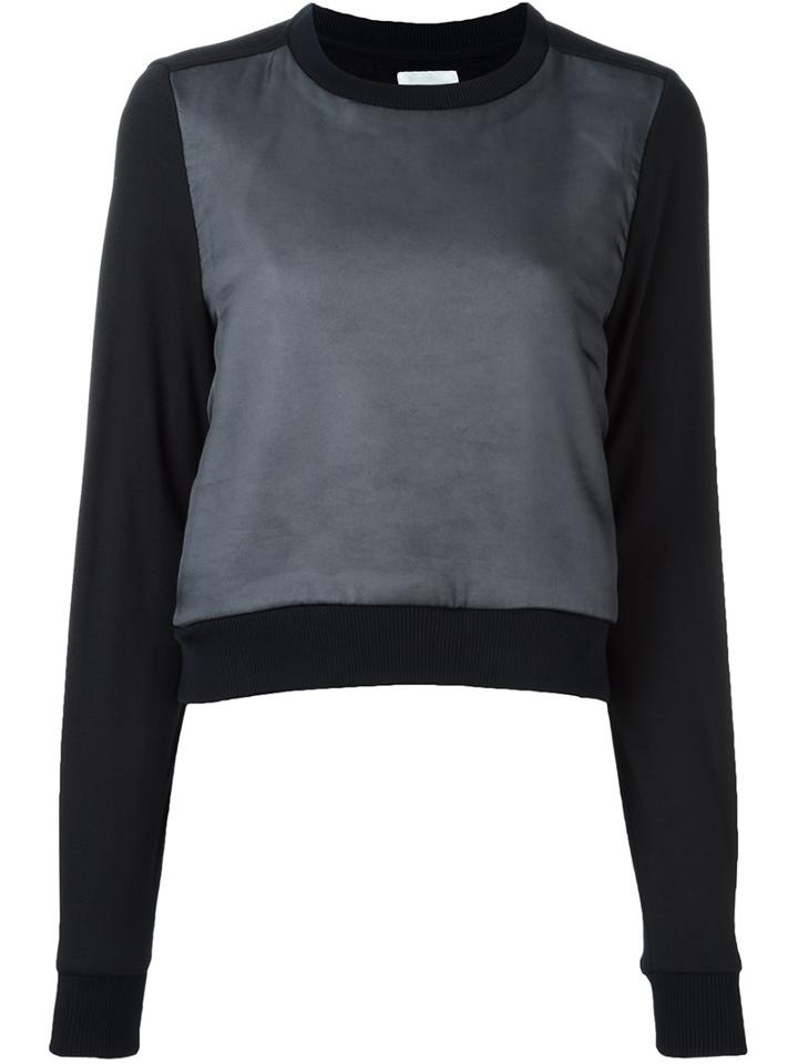 Comme Des Garçons Noir Kei Ninomiya Sheer Panel Longsleeved Sweatshirt