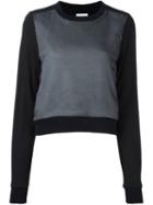 Comme Des Garçons Noir Kei Ninomiya Sheer Panel Longsleeved Sweatshirt