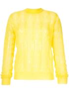 Nina Ricci Cable Knit Jumper - Yellow
