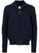Eleventy Sweater Zipped Jacket - Blue