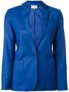 Paul & Joe - Notched Lapel Blazer - Women - Polyamide/spandex/elastane/viscose/wool - 40, Blue, Polyamide/spandex/elastane/viscose/wool