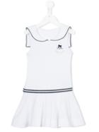 Lapin House Low Waist Flared Dress, Girl's, Size: 8 Yrs, White
