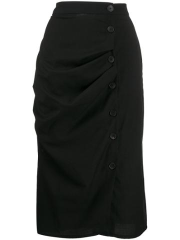 Cotélac Midi Pencil Skirt - Black