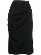 Cotélac Midi Pencil Skirt - Black