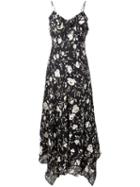 Polo Ralph Lauren - Floral Slip Dress - Women - Polyester - 10, Black, Polyester