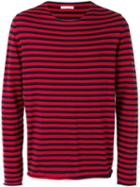 Société Anonyme - 'universal' Striped Pullover - Unisex - Cotton - L, Red, Cotton