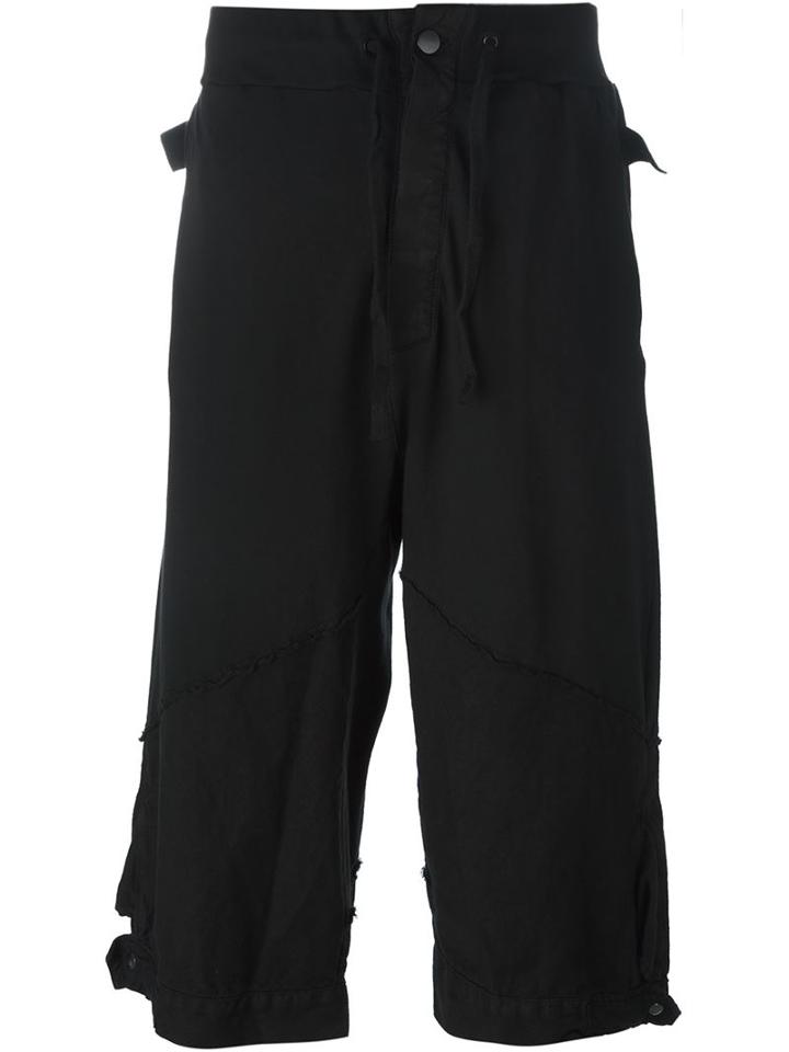 Andrea Ya'aqov Buttoned Hem Knee Shorts